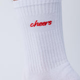 Cheers | Calzini ricamati in cotone biologico