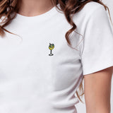 Limoncello Spritz | Besticktes Bio Baumwoll Cropped T-Shirt
