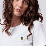 Limoncello Spritz | Besticktes Bio Baumwoll Cropped T-Shirt