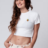 Moscow Mule | Besticktes Bio Baumwoll Cropped T-Shirt