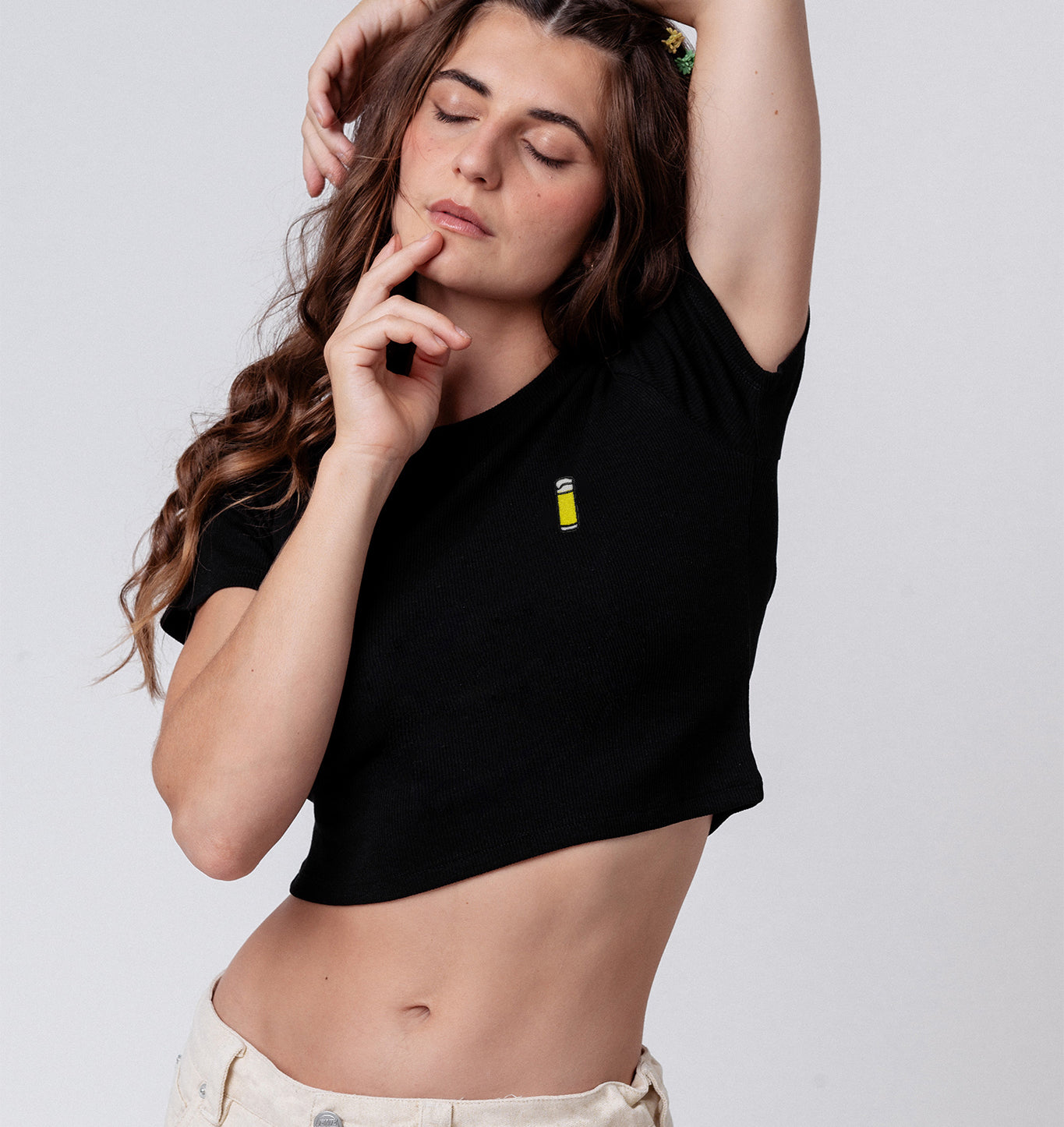 Kölsch | Besticktes Bio Baumwoll Cropped T-Shirt