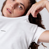 Maximum Rizz | Maglietta ricamata da donna in cotone biologico