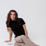 Three Sixty  | Besticktes Bio Baumwoll Frauen T-Shirt