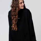 Maximum Rizz | Felpa con cappuccio da donna in cotone organico ricamato
