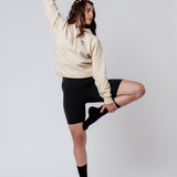 Felpa con cappuccio da donna in cotone organico ricamato Hugo |