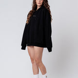 Maximum Rizz | Felpa con cappuccio da donna in cotone organico ricamato