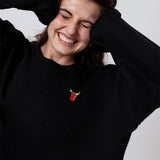 Beerpong Randtreffer | Besticker Bio Baumwoll Frauen Pullover
