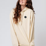 Felpa con cappuccio da donna in cotone organico ricamato Fashion Drinks |