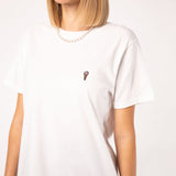 Eis  | Besticktes Bio Baumwoll Unisex T-Shirt