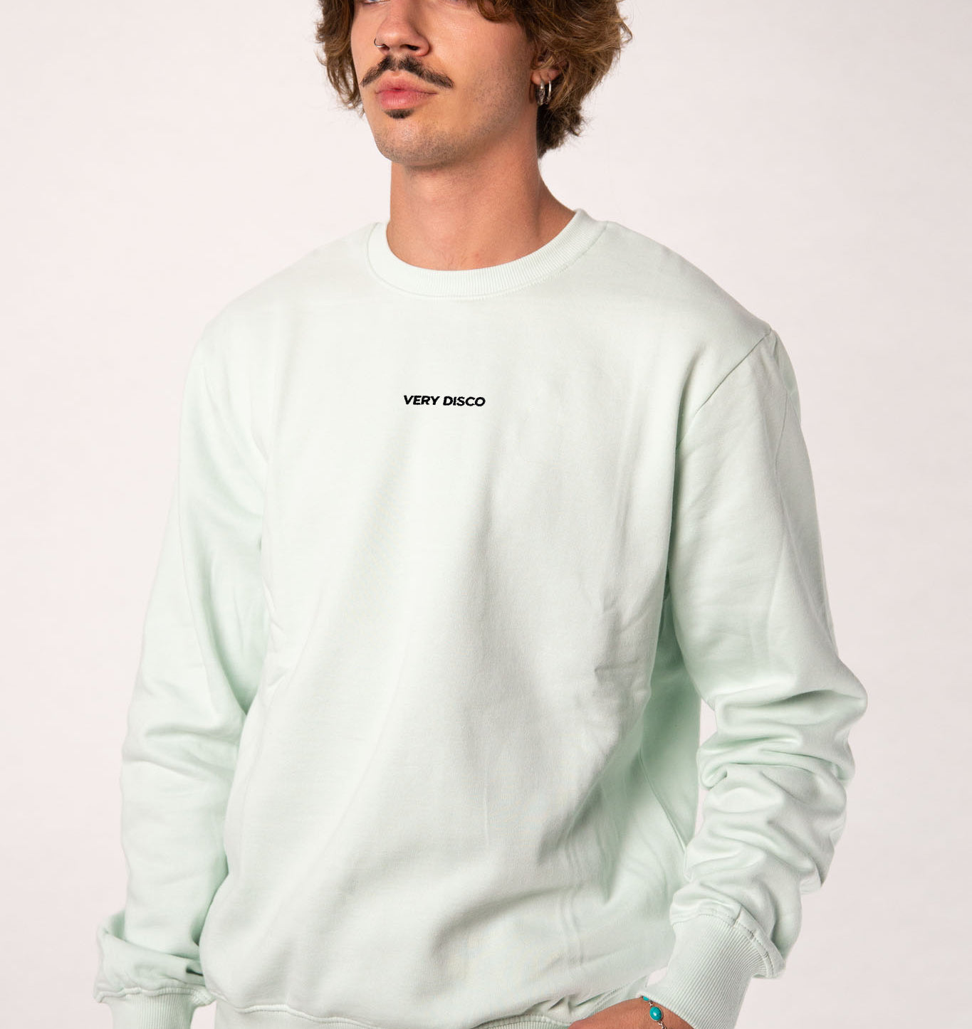 Very Disco | Bestickter Bio-Baumwoll Unisex Pullover