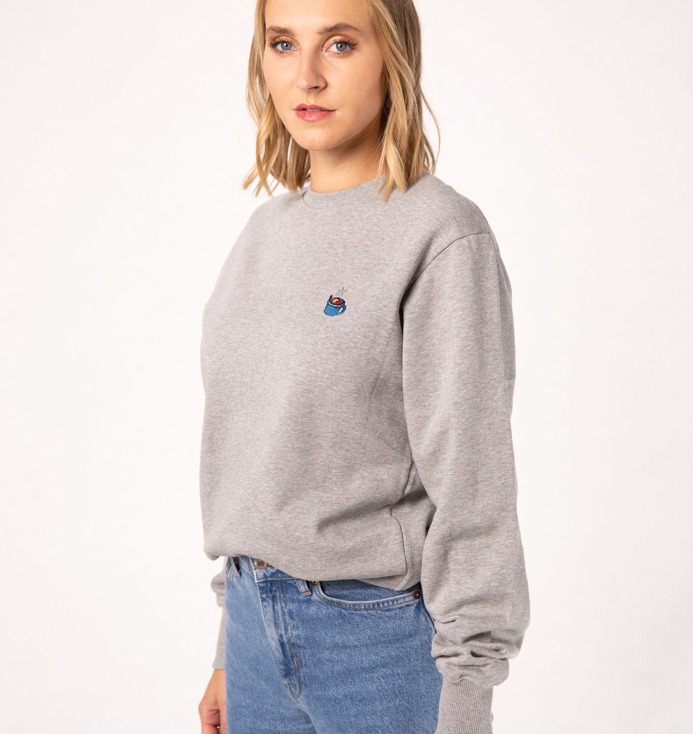 Glühwein | Maglia da donna ricamata in cotone biologico