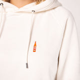 Felpa con cappuccio da donna in cotone biologico ricamata Somersby Orange Spritz