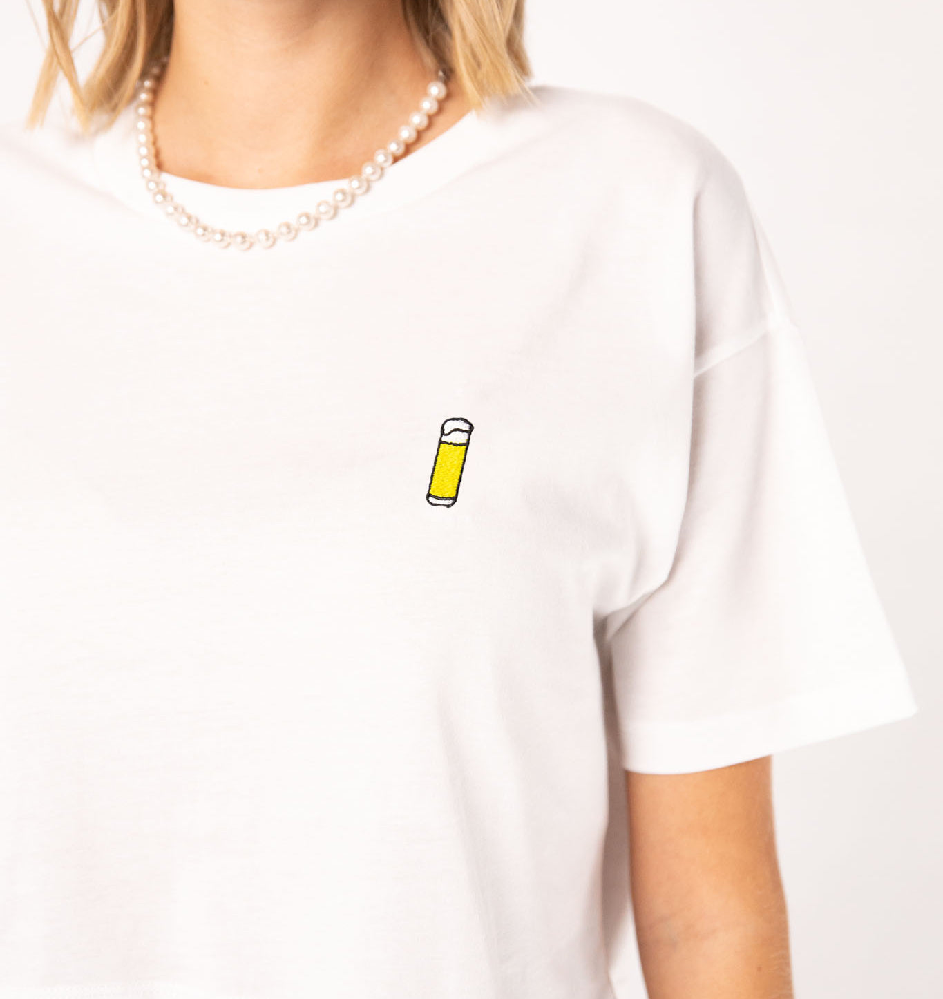Kölsch | Besticktes Bio Baumwoll Cropped T-Shirt