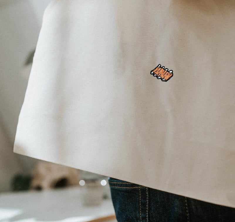 Rippchen | Bestickte Bio Baumwoll Tasche