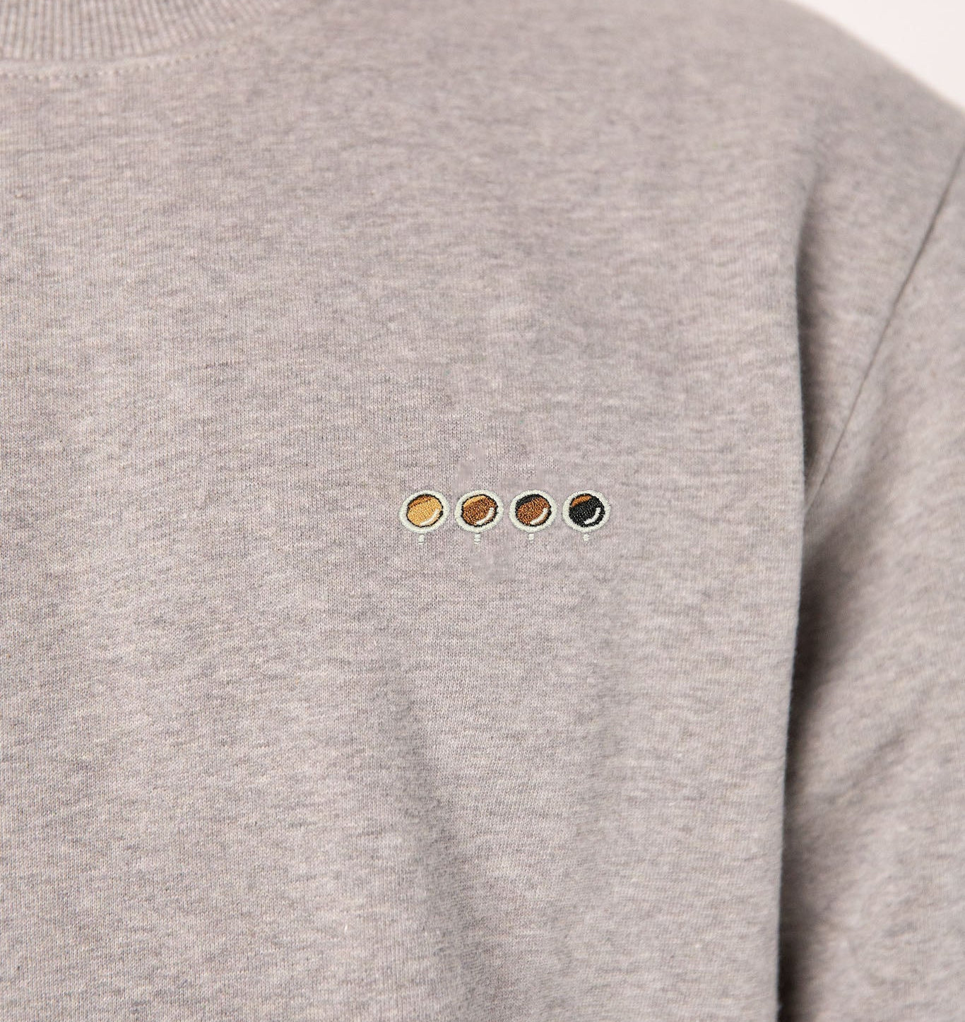 Quattro Espressi | Bestickter Bio-Baumwoll Unisex Pullover