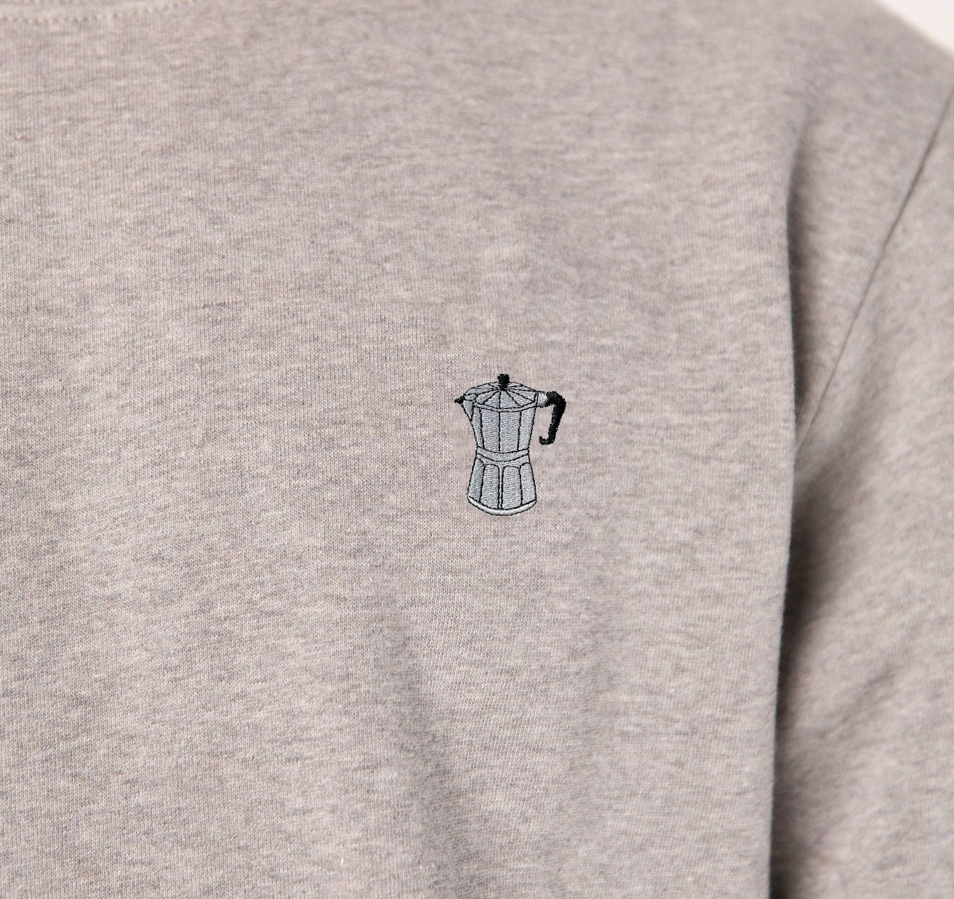 Espressokocher | Bestickter Bio-Baumwoll Unisex Pullover