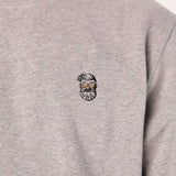 Kaffee Hipster | Bestickter Bio-Baumwoll Männer Pullover