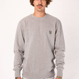 Kaffee Hipster | Bestickter Bio-Baumwoll Männer Pullover