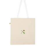 Borsa in cotone biologico ricamata Champagne Sabre