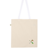 Borsa in cotone biologico ricamata Champagne Sabre