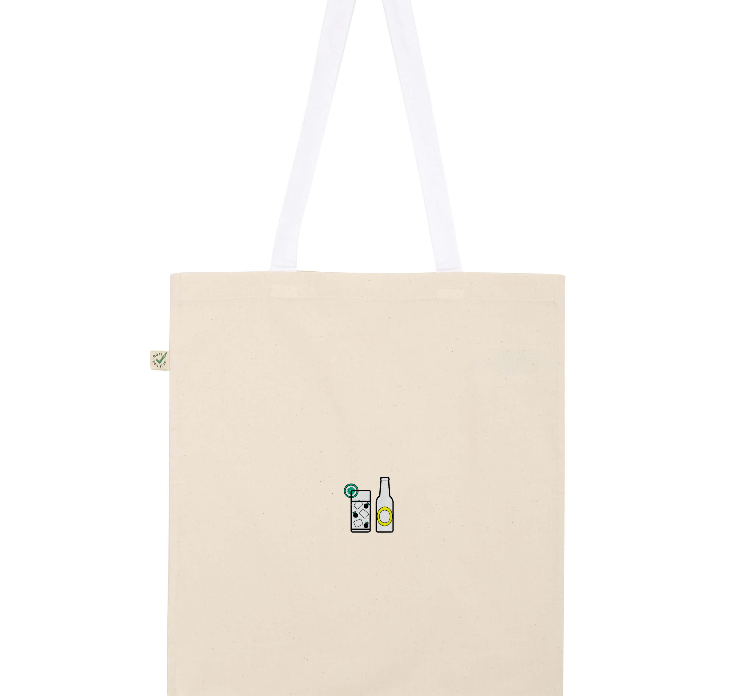 Gin Tonic | Borsa in cotone biologico ricamato