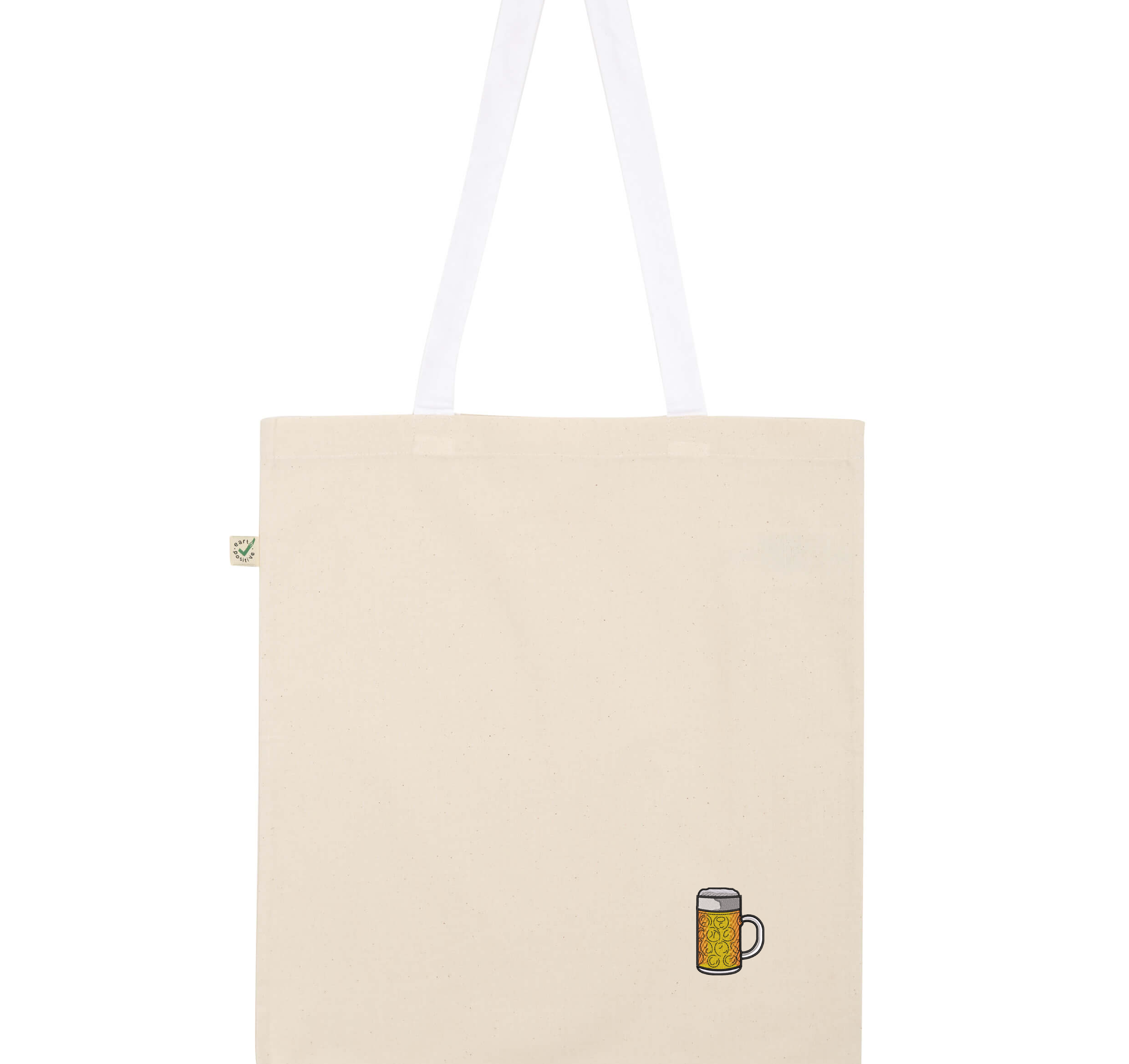Maßkrug | Borsa in cotone biologico ricamato