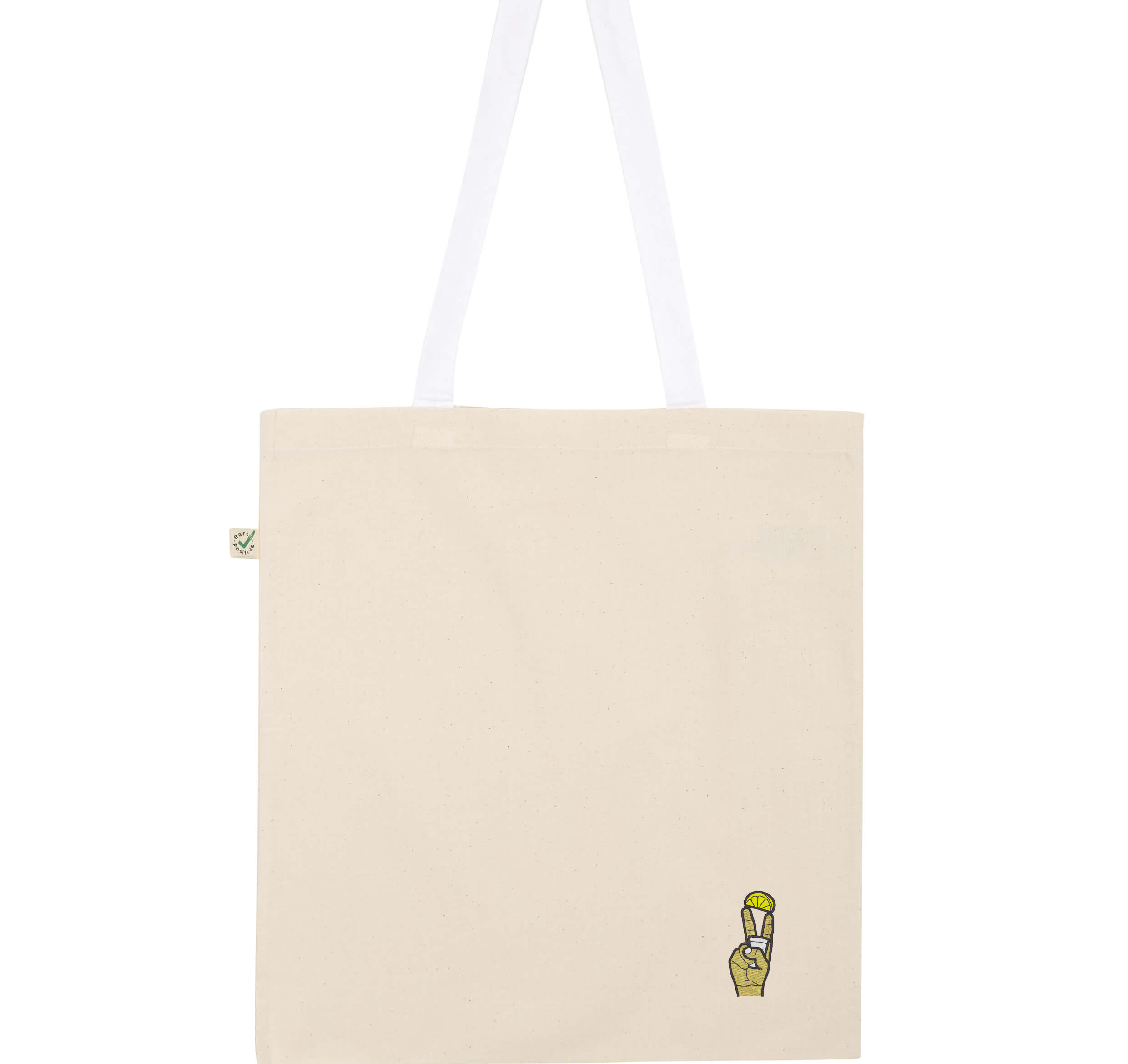 Borsa in cotone biologico ricamata con Tequila Shot