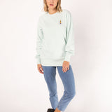 Maglione da donna in cotone biologico ricamato Cola Mix |