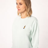 Maglione da donna in cotone biologico ricamato Cola Mix |