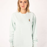 Maglione da donna in cotone biologico ricamato Cola Mix |