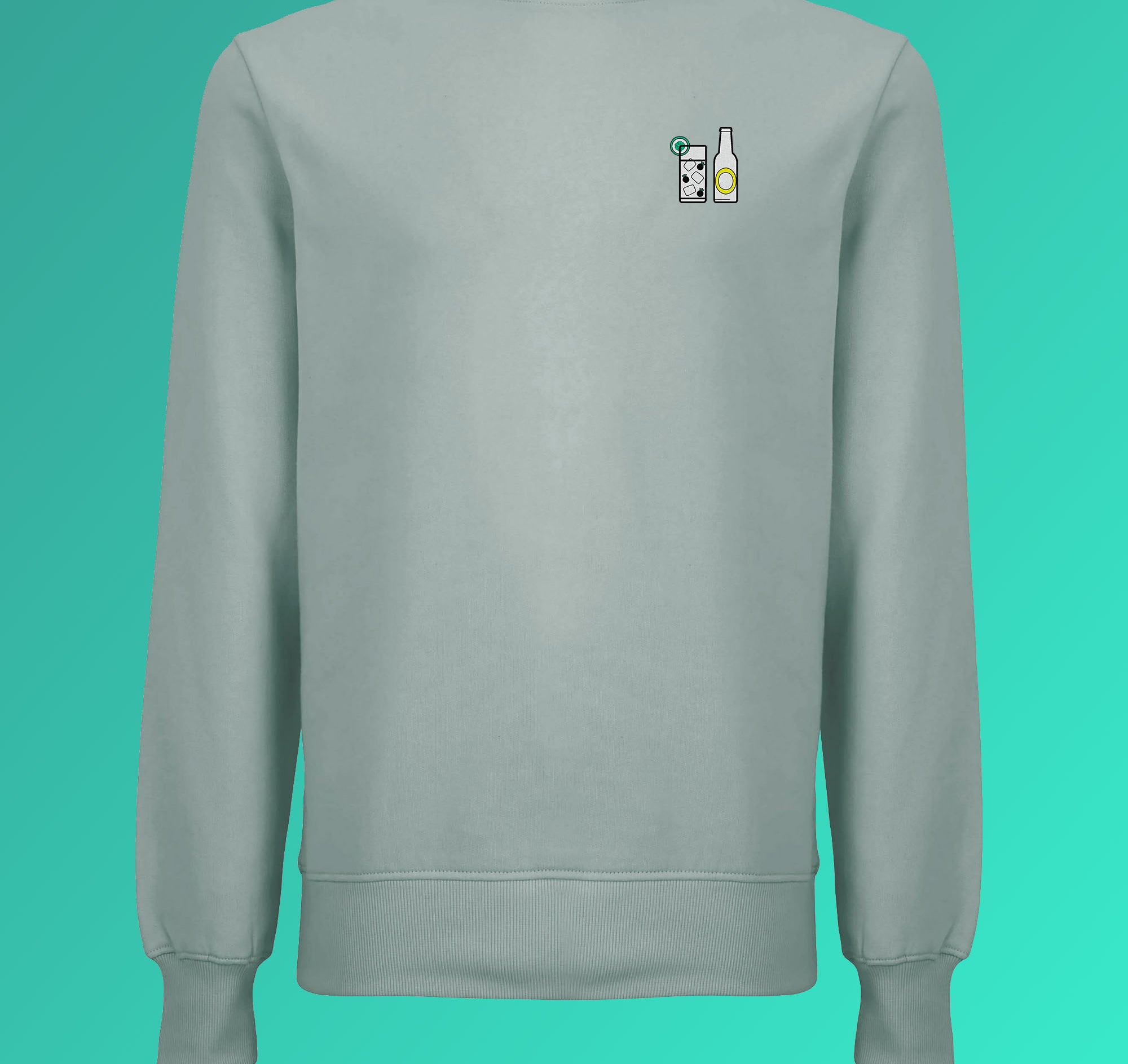 Gin Tonic | Bestickter Bio-Baumwoll Unisex Pullover