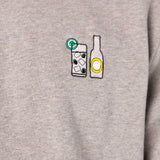 Maglione da donna in cotone organico ricamato Gin Tonic |