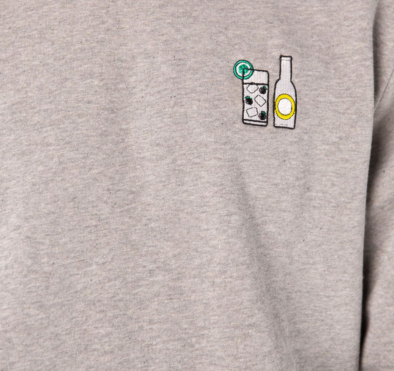 Maglione da donna in cotone organico ricamato Gin Tonic |