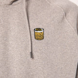 Felpa con cappuccio da uomo in cotone organico ricamato Whisky Sour |