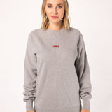 Maglione da donna in cotone organico ricamato Cheers Collection