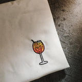 Spritz | Borsa in cotone biologico ricamata