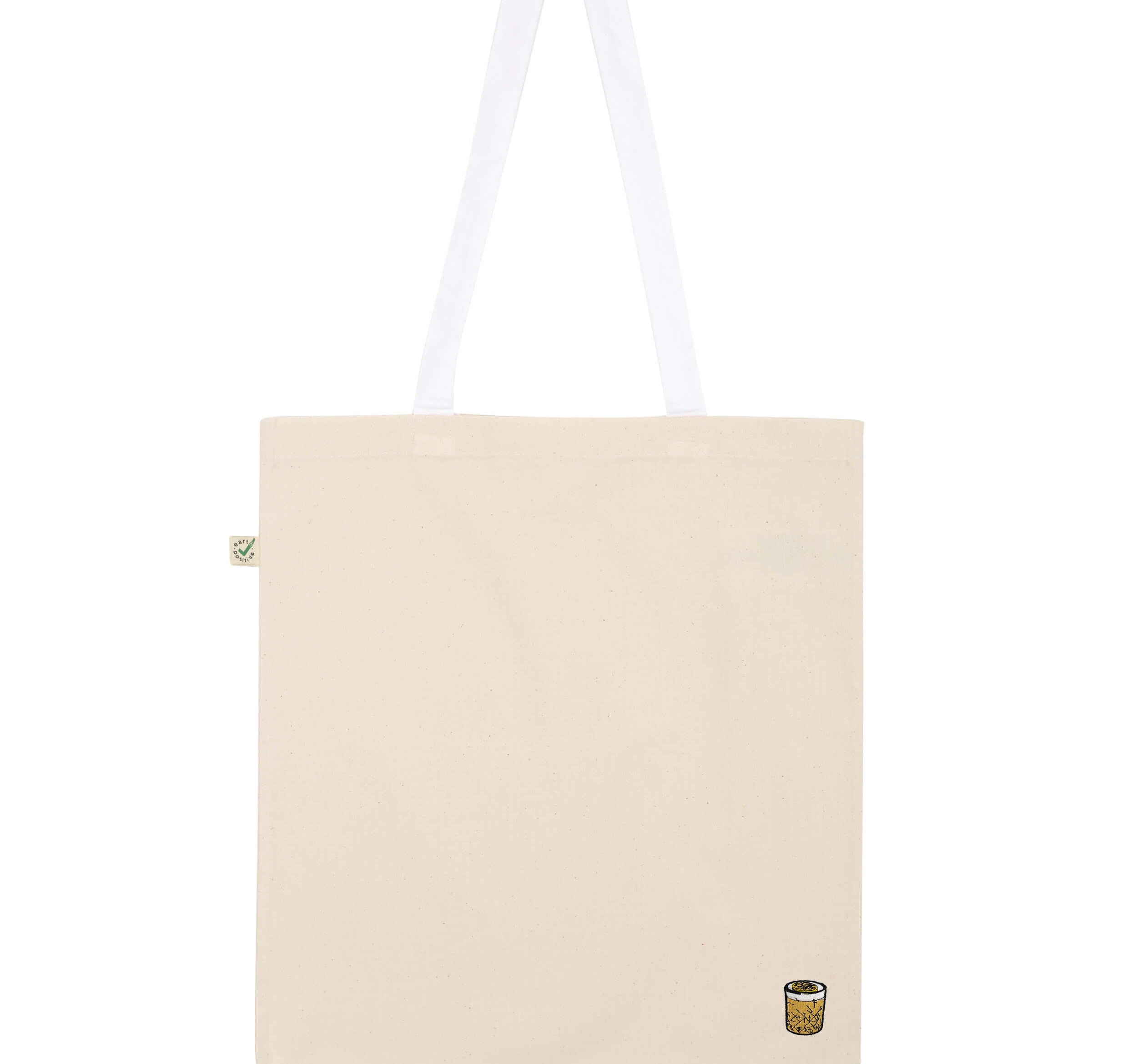 Whisky Sour | Borsa in cotone organico ricamata